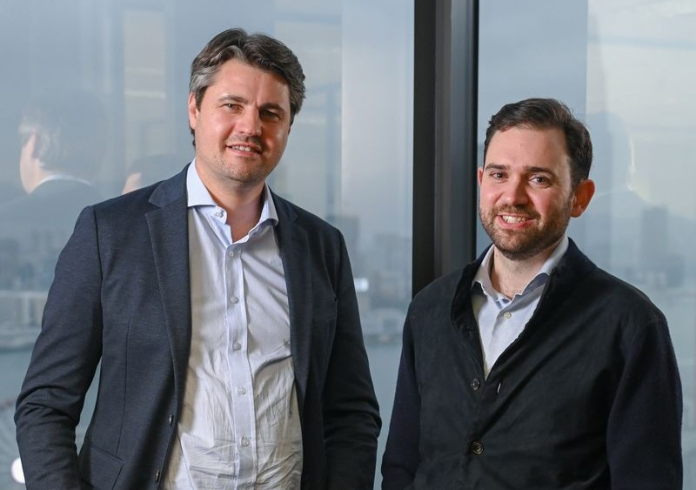 CMCC Global co-founders Martin Baumann and Charlie Morris announced the tokenisation of two of the company’s flagship funds (Photo: CMCC Global)